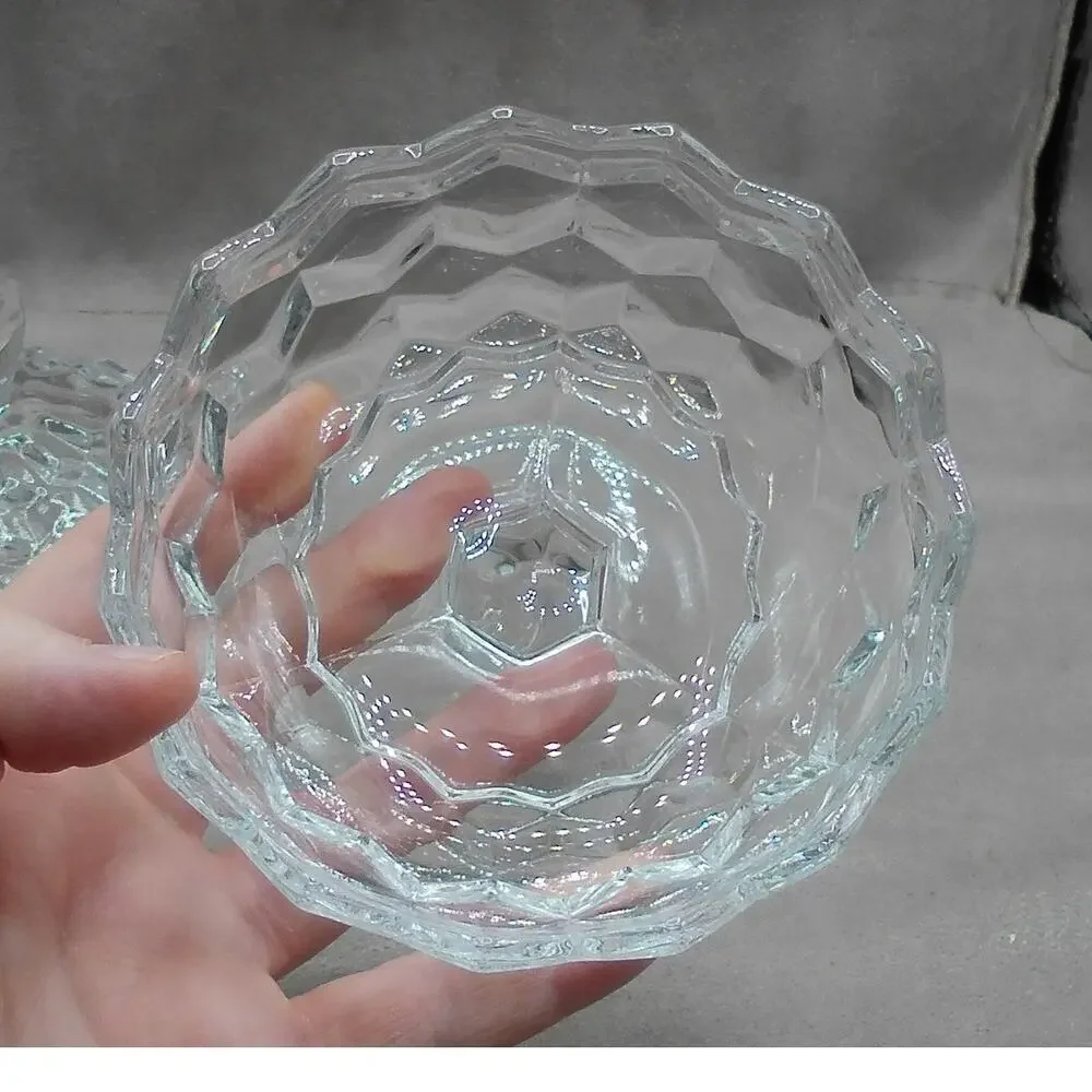 Fostoria Jelly Dish & Lid American Clear (Stem 2056) Vintage Glass Compote